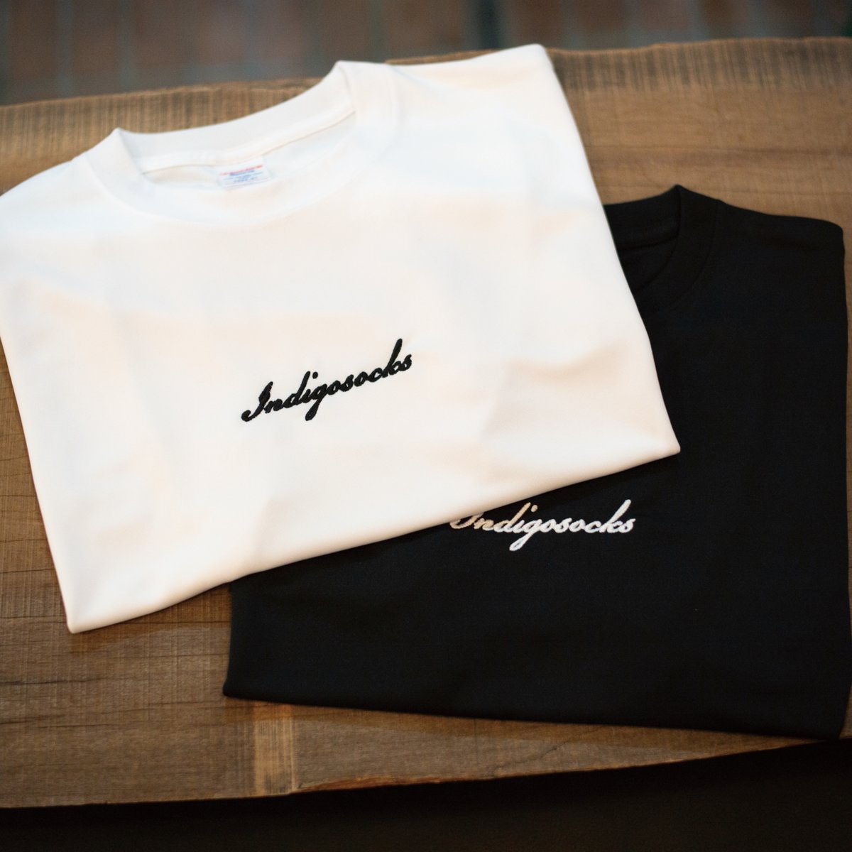 筆記体ロゴTシャツ ホワイト【送料込】 | 徳島インディゴソックス
