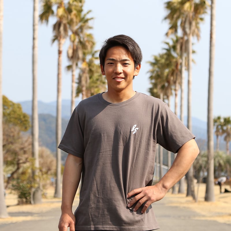 pp*closet インディゴシャツ34新品未使用 ISワンポイントロゴTシャツ チャコールグレー【送料込】 | 徳島