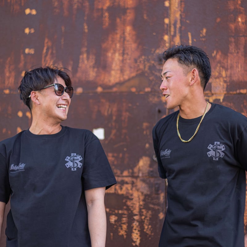 極美品 STONE  ロゴワッペン Tシャツ 黒 L 認証済 T-STONEコラボ】ヘビーウェイトTシャツ ブラック【送料込】 | 徳島