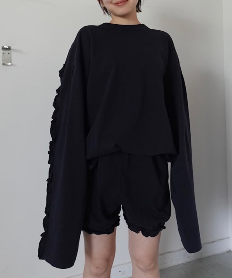 HOLIDAY. / SUPER FINE DRY RUFFLE L/S TOPS | JURK