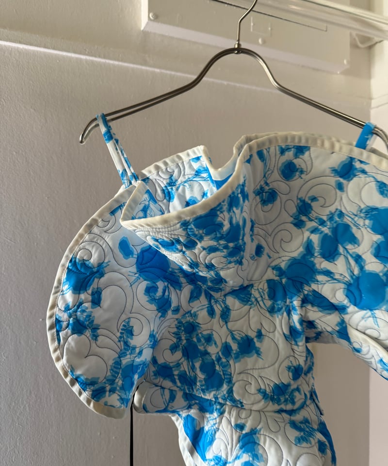 トップス viviano Quilted Ruffle Bustier 24aw VIVIANO / Quilted Ruffle Bustier | JURK shop tokyo