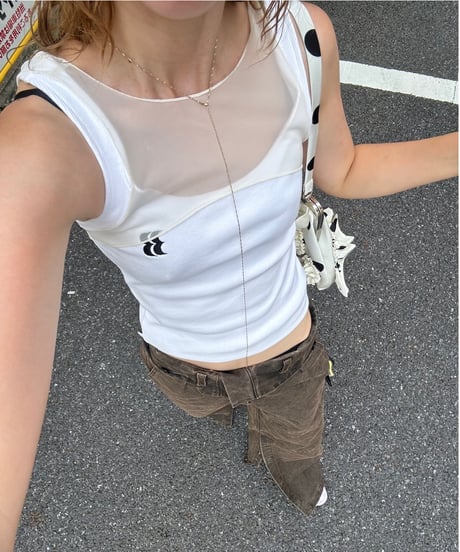 murral×jurk sheer palette top CATEGORY tops | JURK