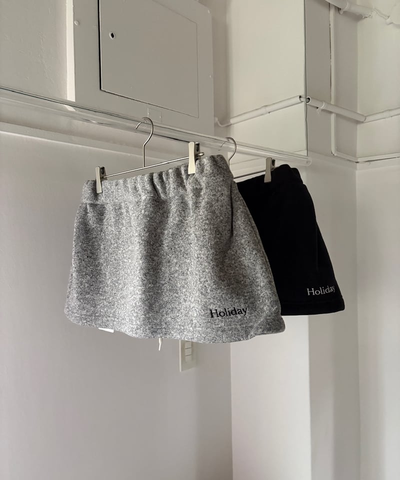 THERMAL PRO FLEECE MINI SKIRT グレー THERMAL PRO FLEECE MINI SKIRT