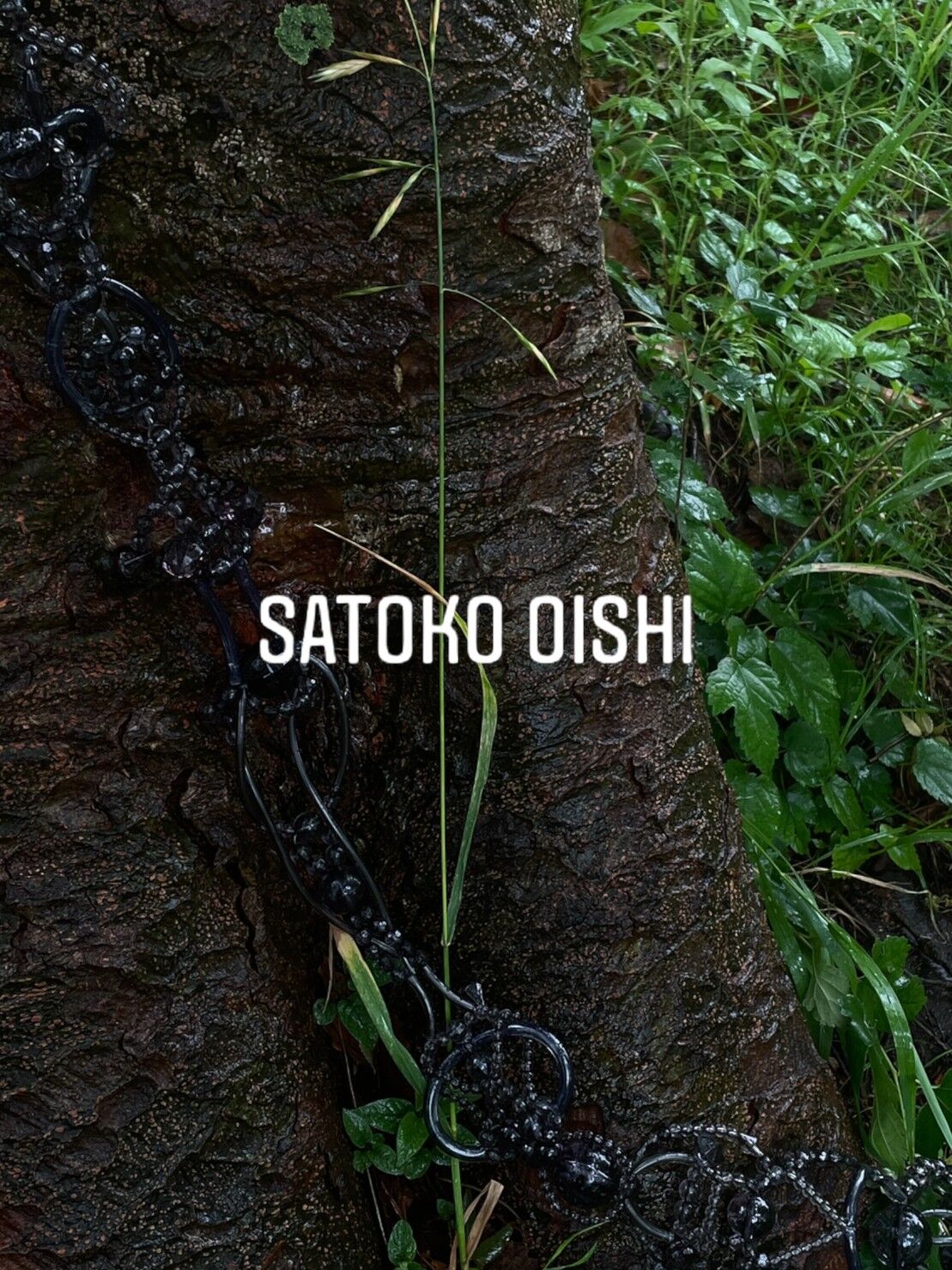 受注生産】Satoko Oishi / strap (clear black) | JURK