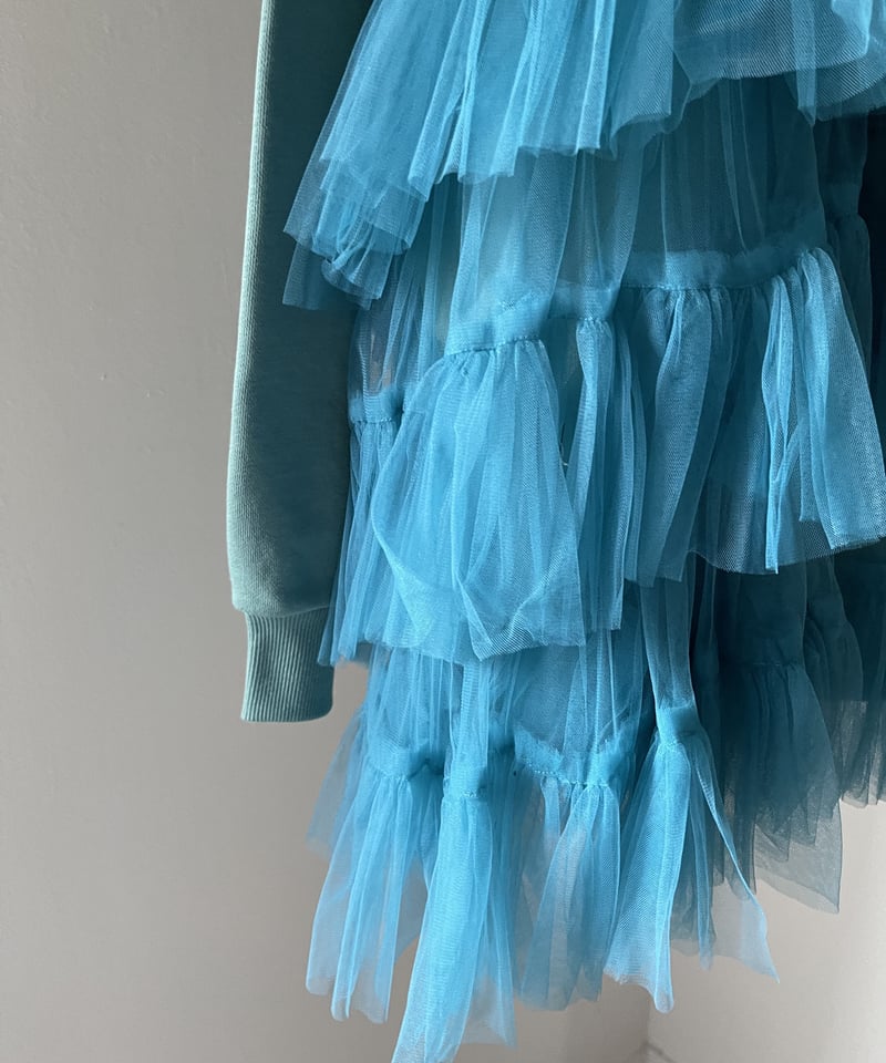 VIVIANO TULLE LAYERED SWEATSHIRT