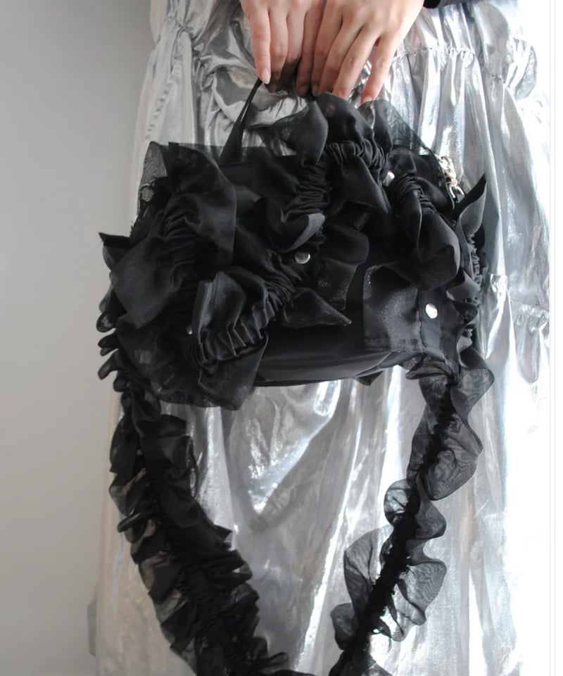 ホウガ HOUGA フリル付きクリアバッグ clear bag ノベルティ付き ホウガ HOUGA フリル付きクリアバッグ clear bag ノベルティ付き