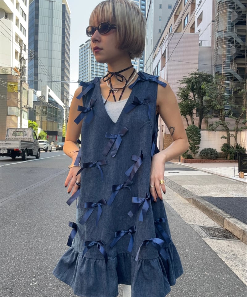 シスター・ジェーン ロリ・ボウ・ドレス sisterjane / Lyrical Bow Mini Dress | JURK