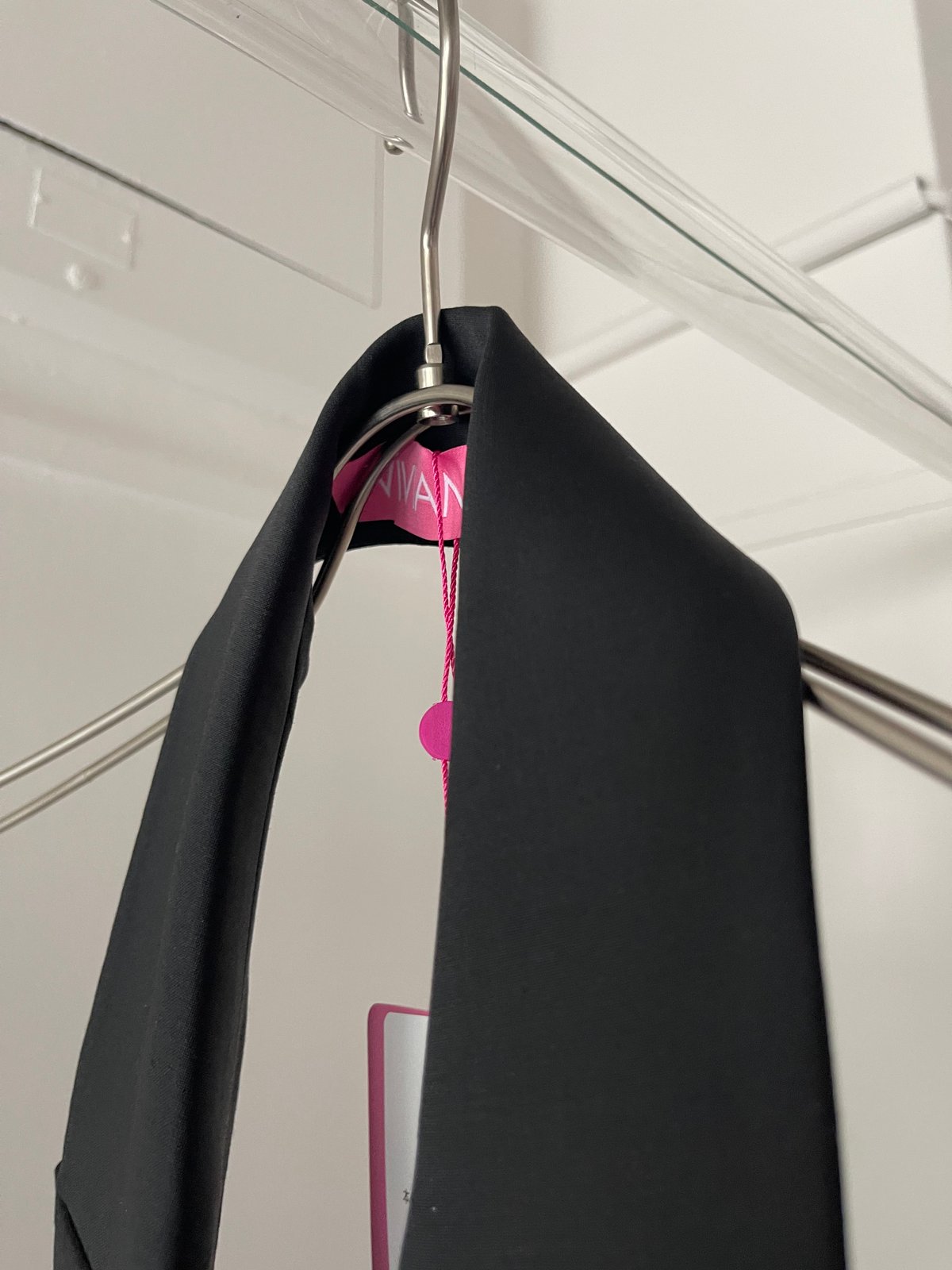 VIVIANO TULLE TRIMMED OPEN BACK BLAZER