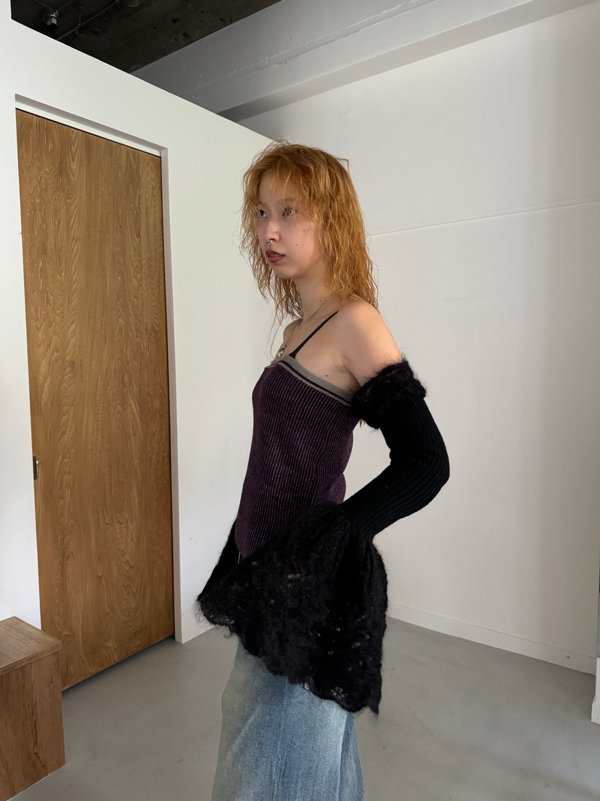 値下げ！！fumie tanaka フミエタナカ　2024AW アームカバー FUMIE=TANAKA / knit arm warmer | JURK