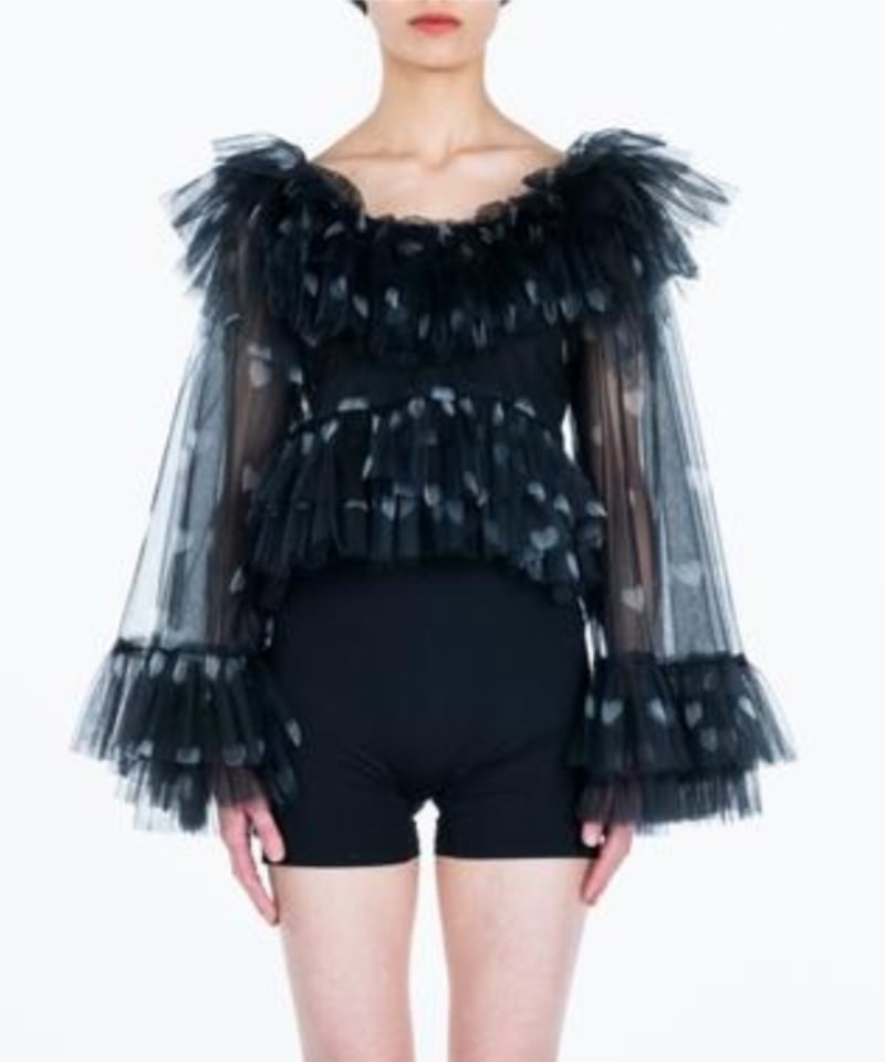 ゆ*ん様 VIVIANO Asymmetric Tulle Trimmed Ho ゆ*ん様 VIVIANO Asymmetric Tulle Trimmed Ho VIVIANO