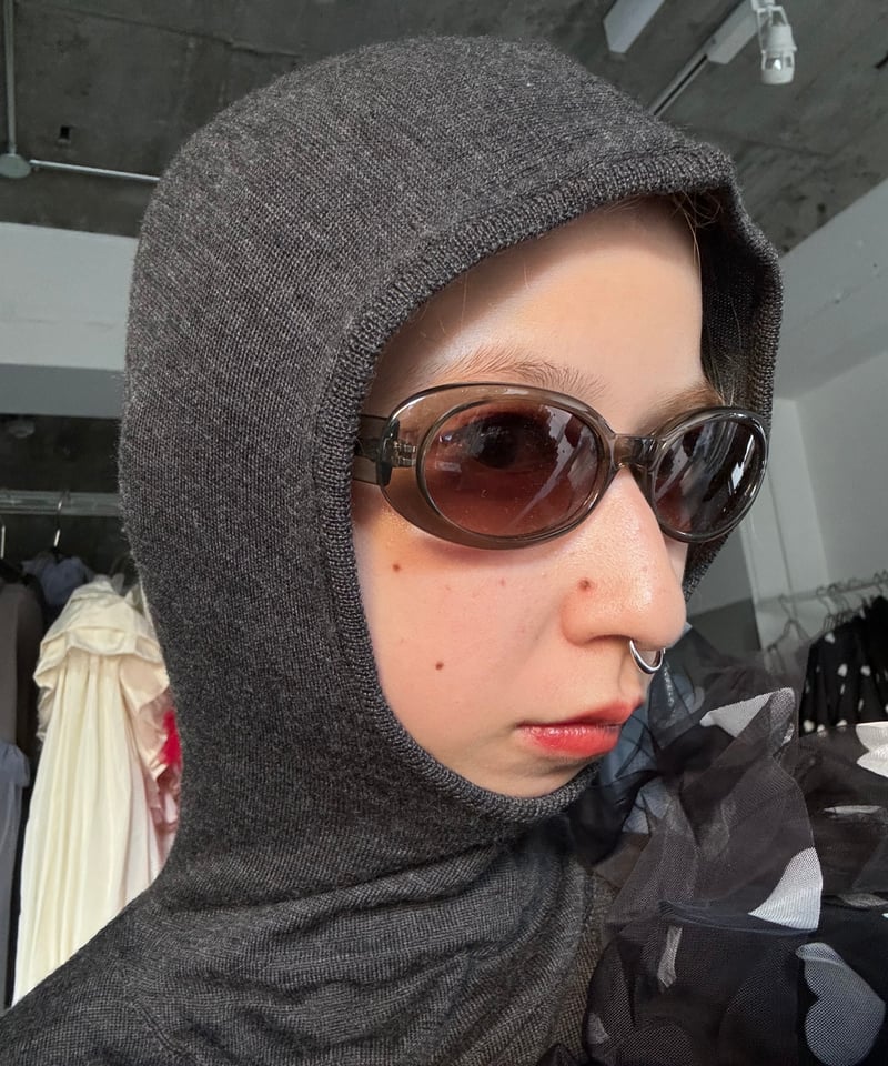 Little $uzie / Extra Fine Merino Wool Hooded Kn