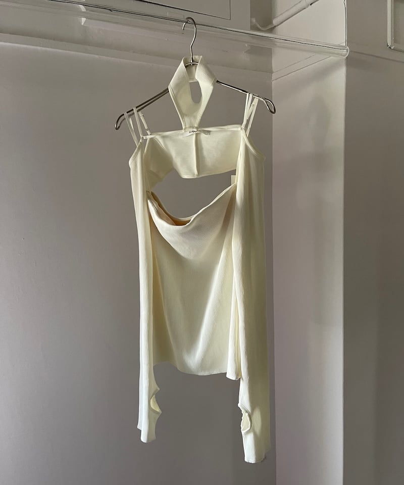 MUKASA / Rib high neck sleeve