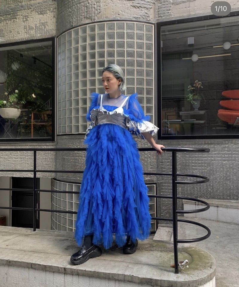 日本未発売】 ロングスカート VIVIANO Ruffle Trimmed Skirt ロング 