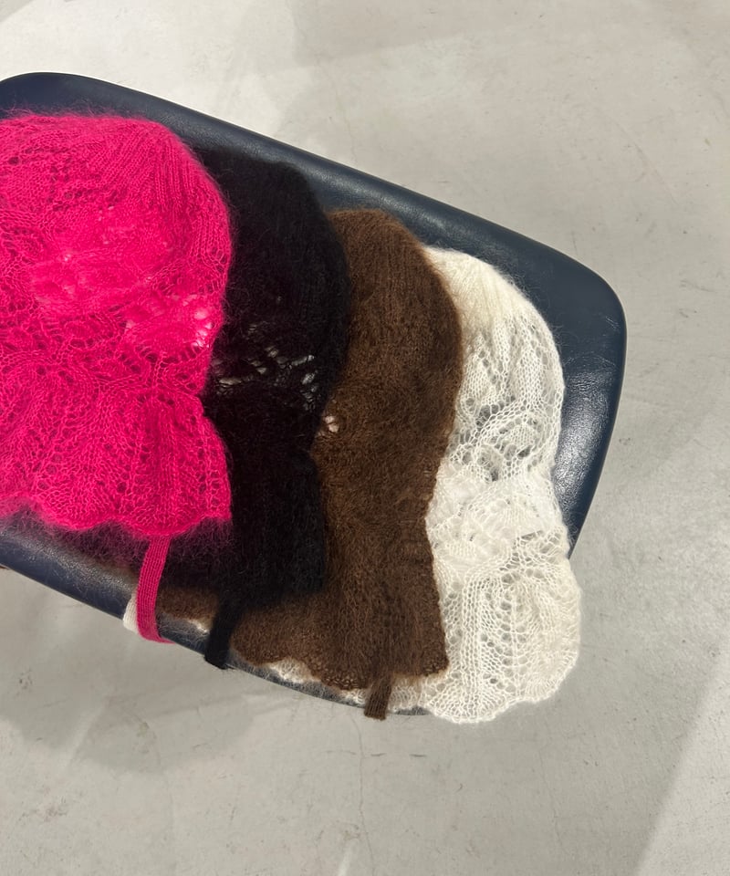 24AW FUMIE TANAKA フミエタナカ knit roll cap 24AW】FUMIE=TANAKA knit roll cap(BLACK) F24A-58 | IAAAM ONLINE STORE