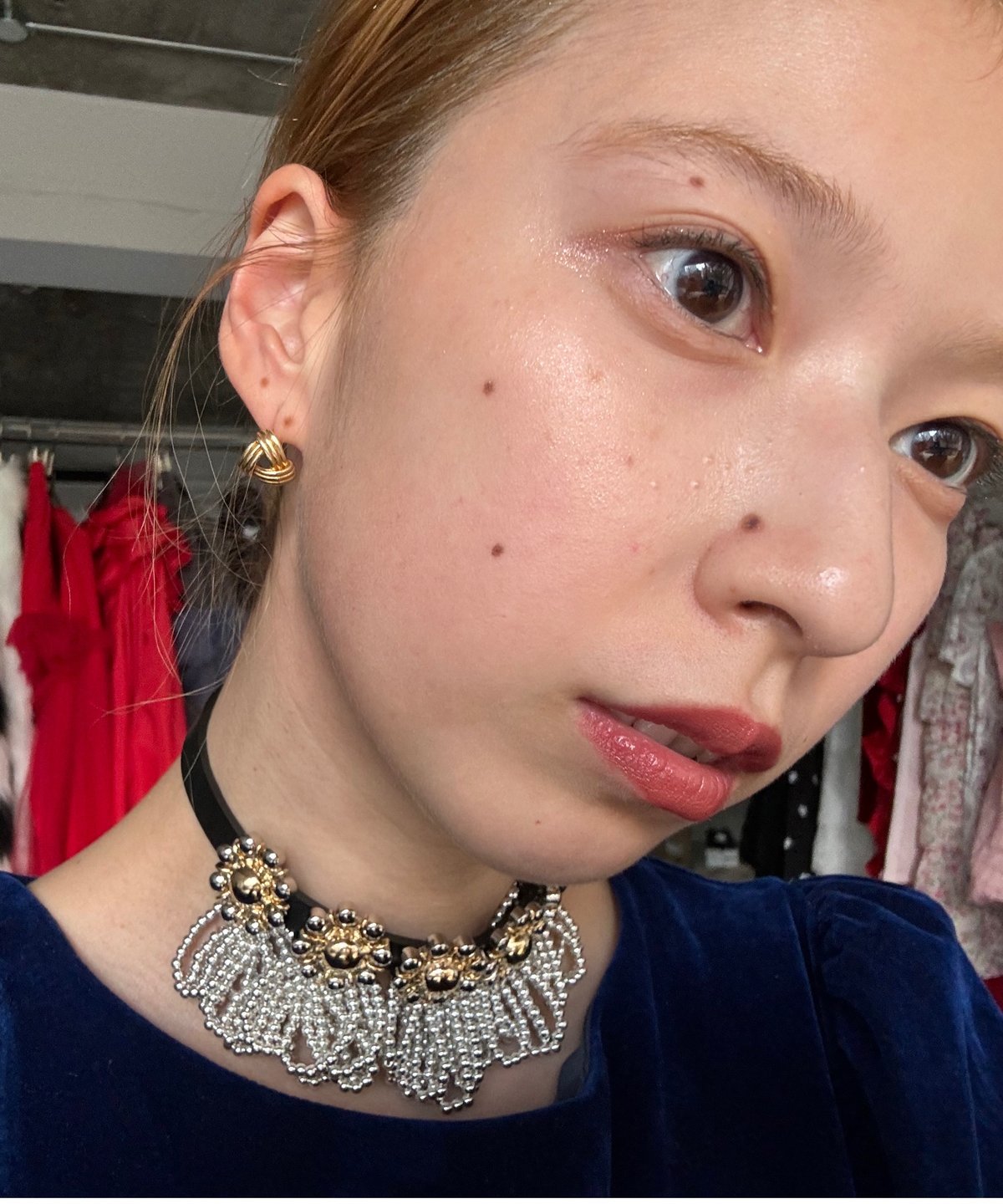 FUMIE=TANAKA / concho bead choker | JURK