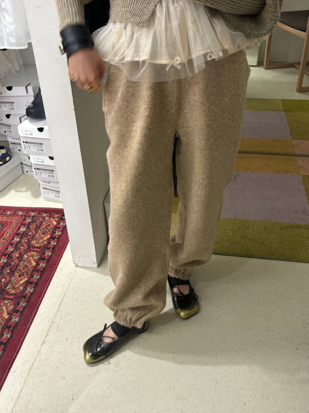 Little $uzie / Wool Angola Pile Pajama Pants |