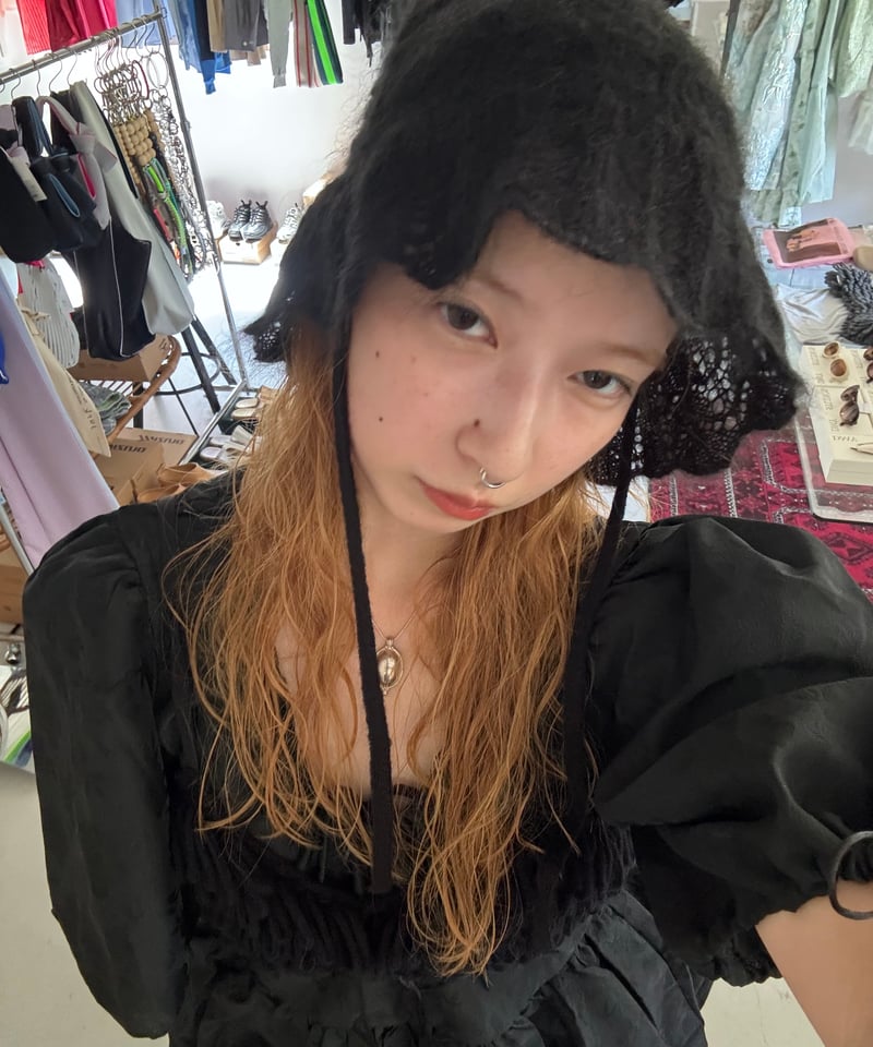 FUME=TANAKA / knit lace hat | JURK FUME=TANAKA / knit lace hat | JURK