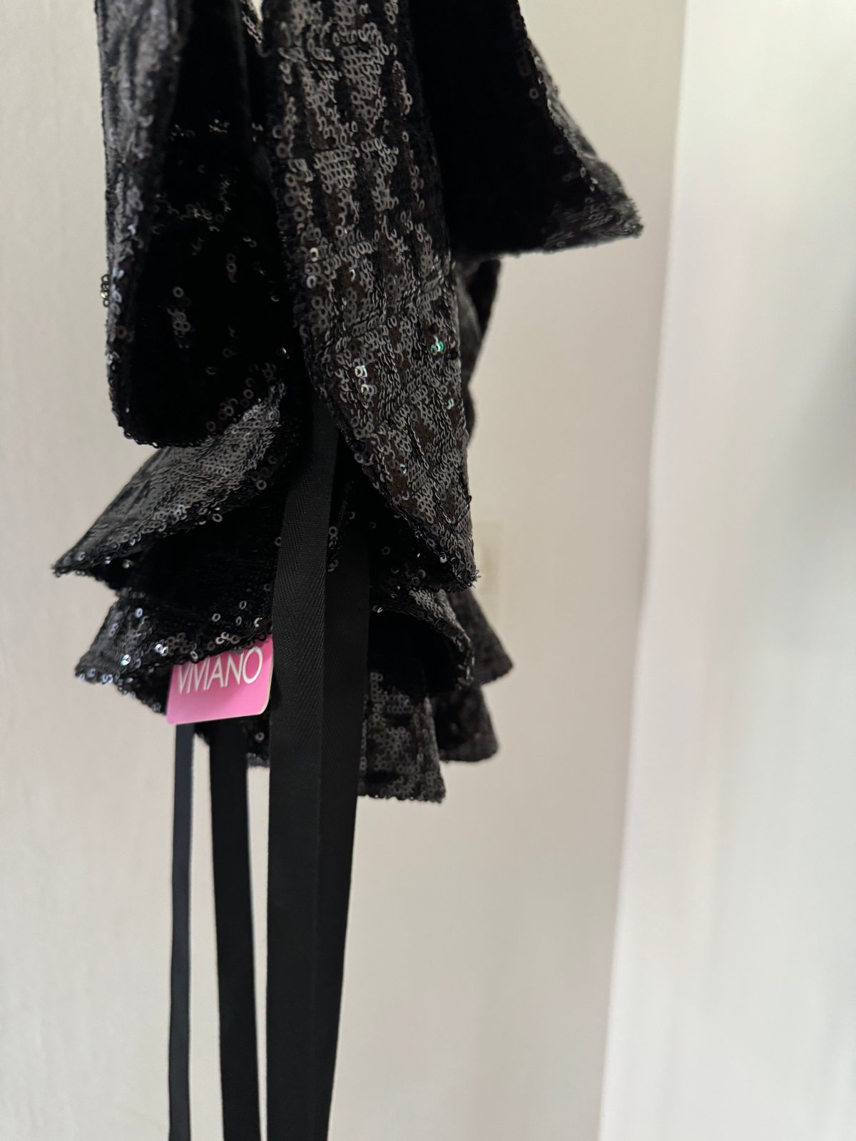 VIVIANO /B01-S Ruffle Sequin Bustier | JURK