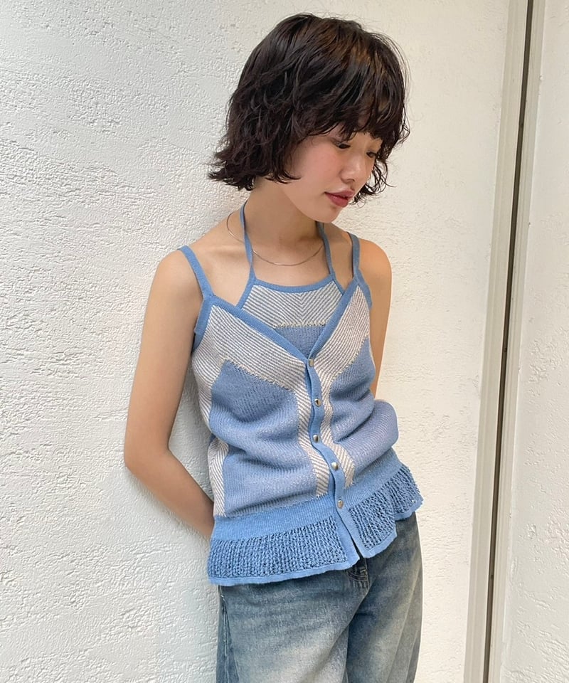 MURRAL / Pigment knit camisole top | JURK MURRAL / Pigment knit camisole top | JURK