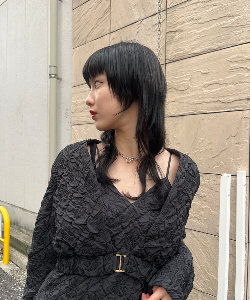 MURRAL / Dahlia shrinking embroidery camisole d