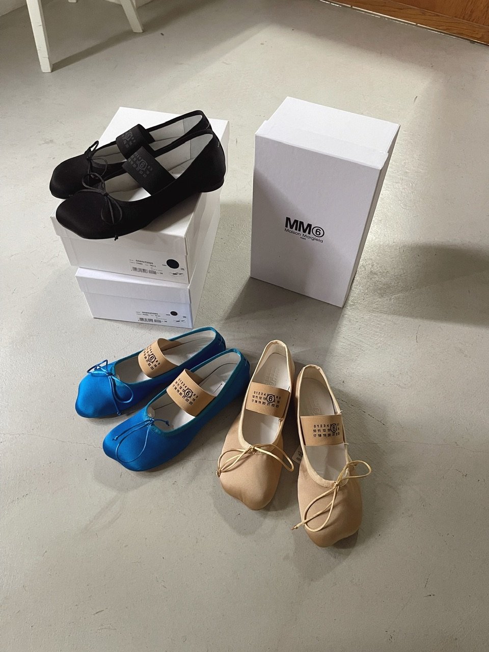 MM6メゾンマルジェラ バレエシューズ ANATOMIC BALLET 38 MM6 Maison Margiela/エムエム6 メゾン マルジェラ】BALLET