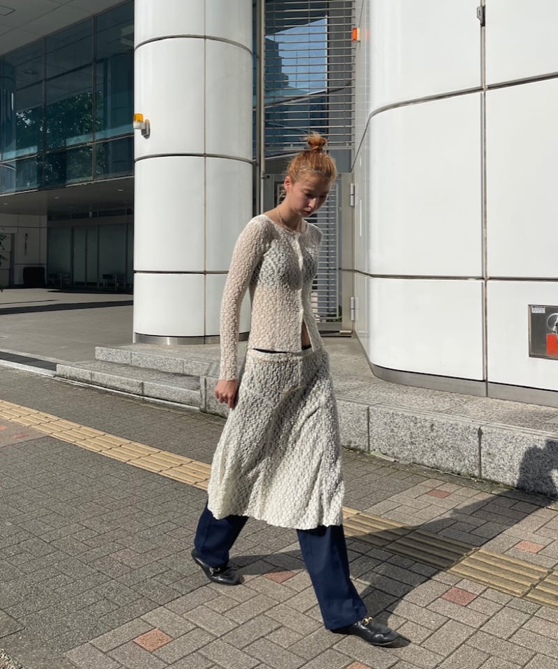 スカート \"Organic Shrink Lacee Panel Skirt\" Little$uzie / Organic Shrink Lacee Panel Skir |