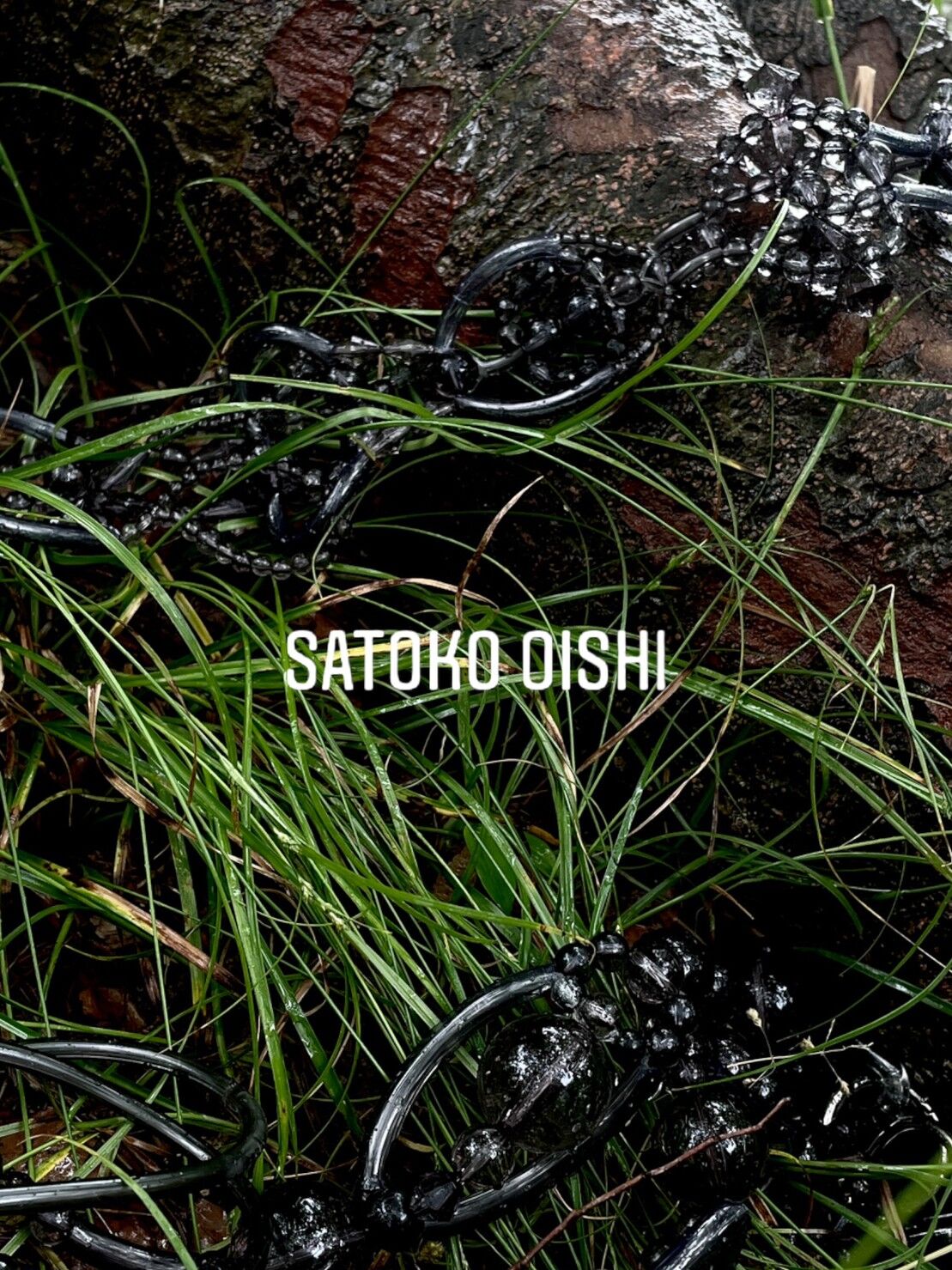 受注生産】Satoko Oishi / strap (clear black) | JURK