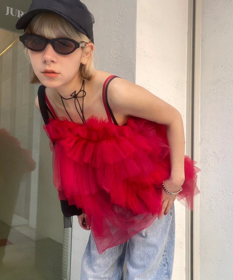 VIVIANO / Tulle cami top | JURK VIVIANO / Tulle cami top | JURK
