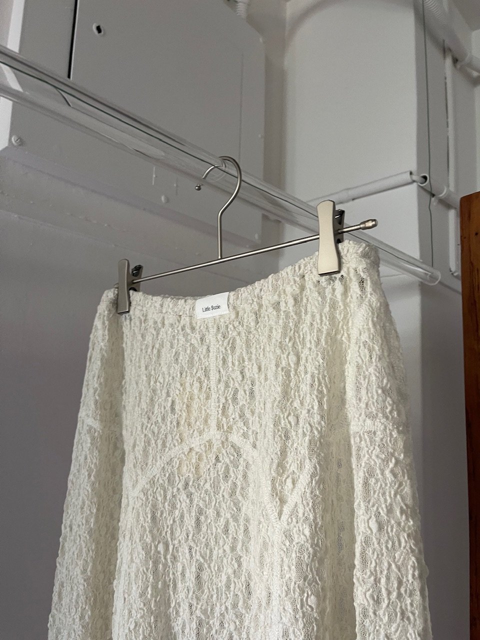 スカート \"Organic Shrink Lacee Panel Skirt\" Little$uzie / Organic Shrink Lacee Panel Skirt