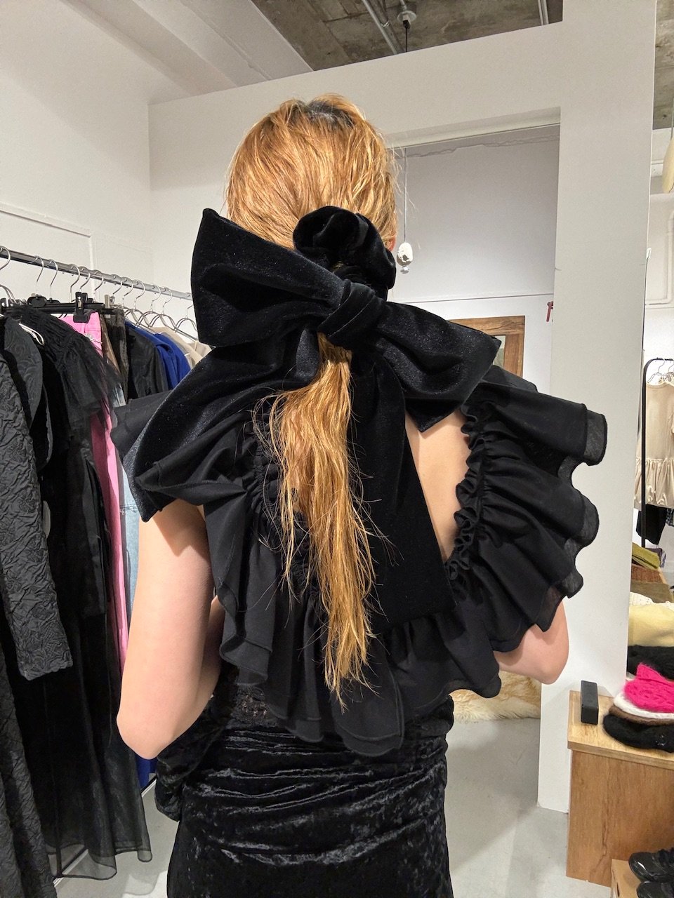 ヘアアクセサリー heyep Dot Jacquard SquareMediumScrunchie heyep Dot Jacquard SquareMediumScrunchie
