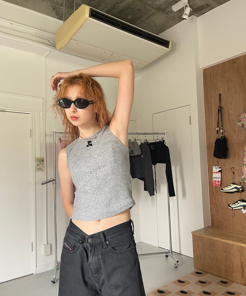 Rest&Recreation タンクトップ Rest and Recreation / hairy knit tank top | JURK