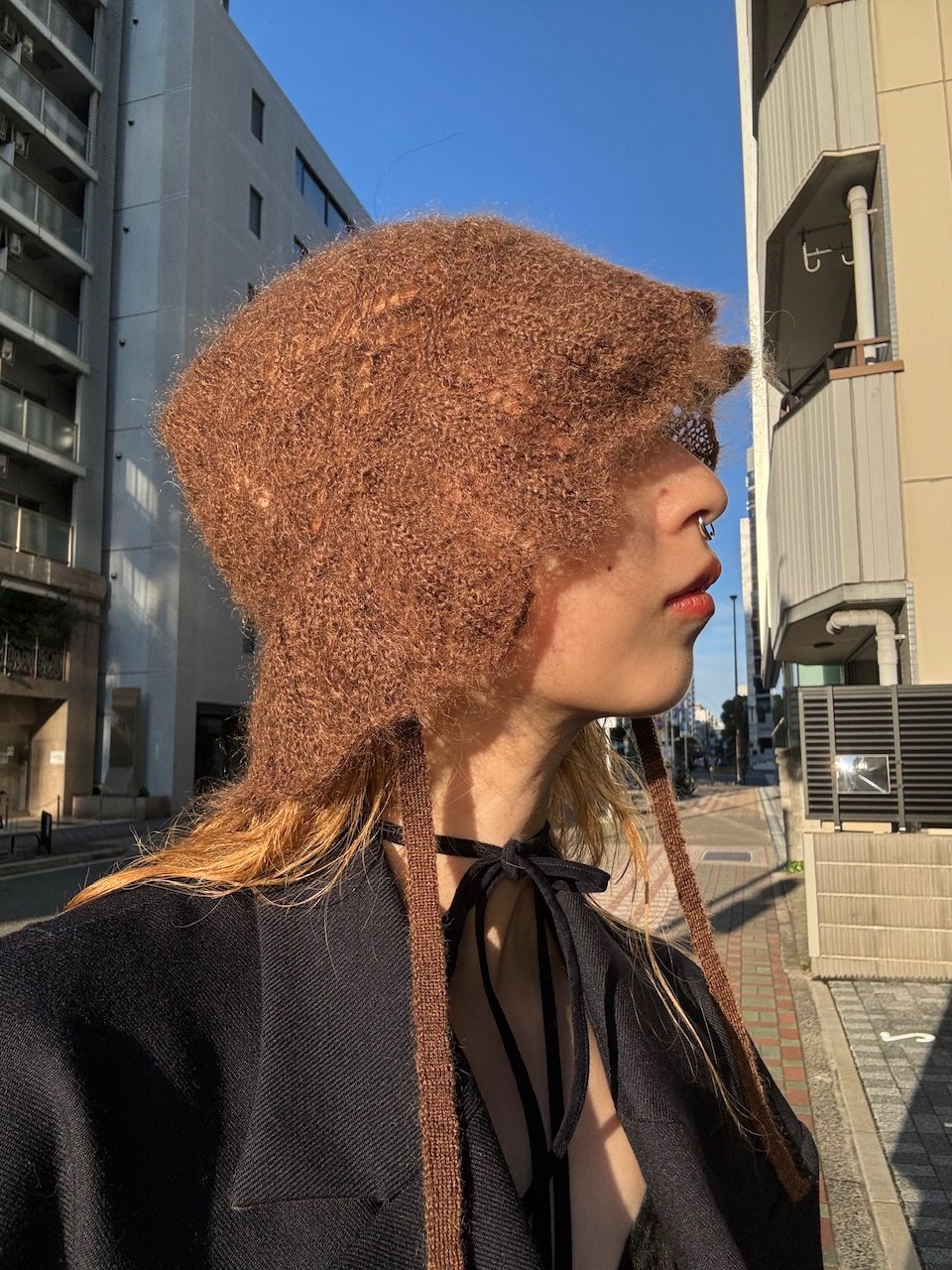 FUME=TANAKA / knit lace hat | JURK