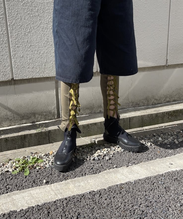 FUMIE=TANAKA / ribbon up leggings | JURK FUMIE=TANAKA / ribbon up leggings | JURK