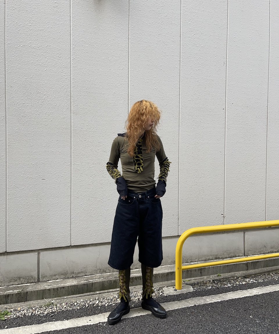 FUMIE=TANAKA / ribbon up leggings | JURK FUMIE=TANAKA / ribbon up leggings | JURK
