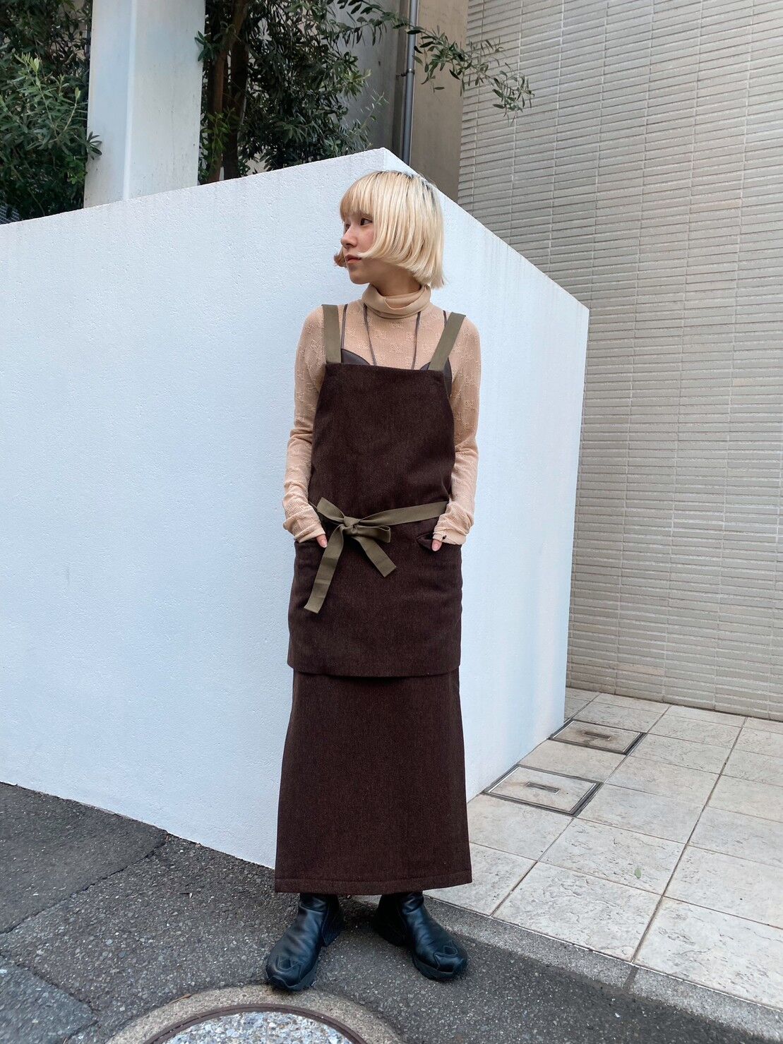 FUMIETANAKA フミエタナカ　tulle roll apron FUME=TANAKA / tulle roll apron | JURK shop tokyo