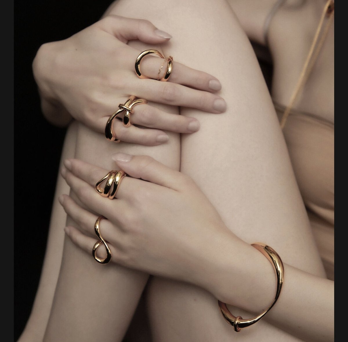 Soierie / Curve chain earcuff ring | JURK Soierie / Curve chain earcuff ring | JURK