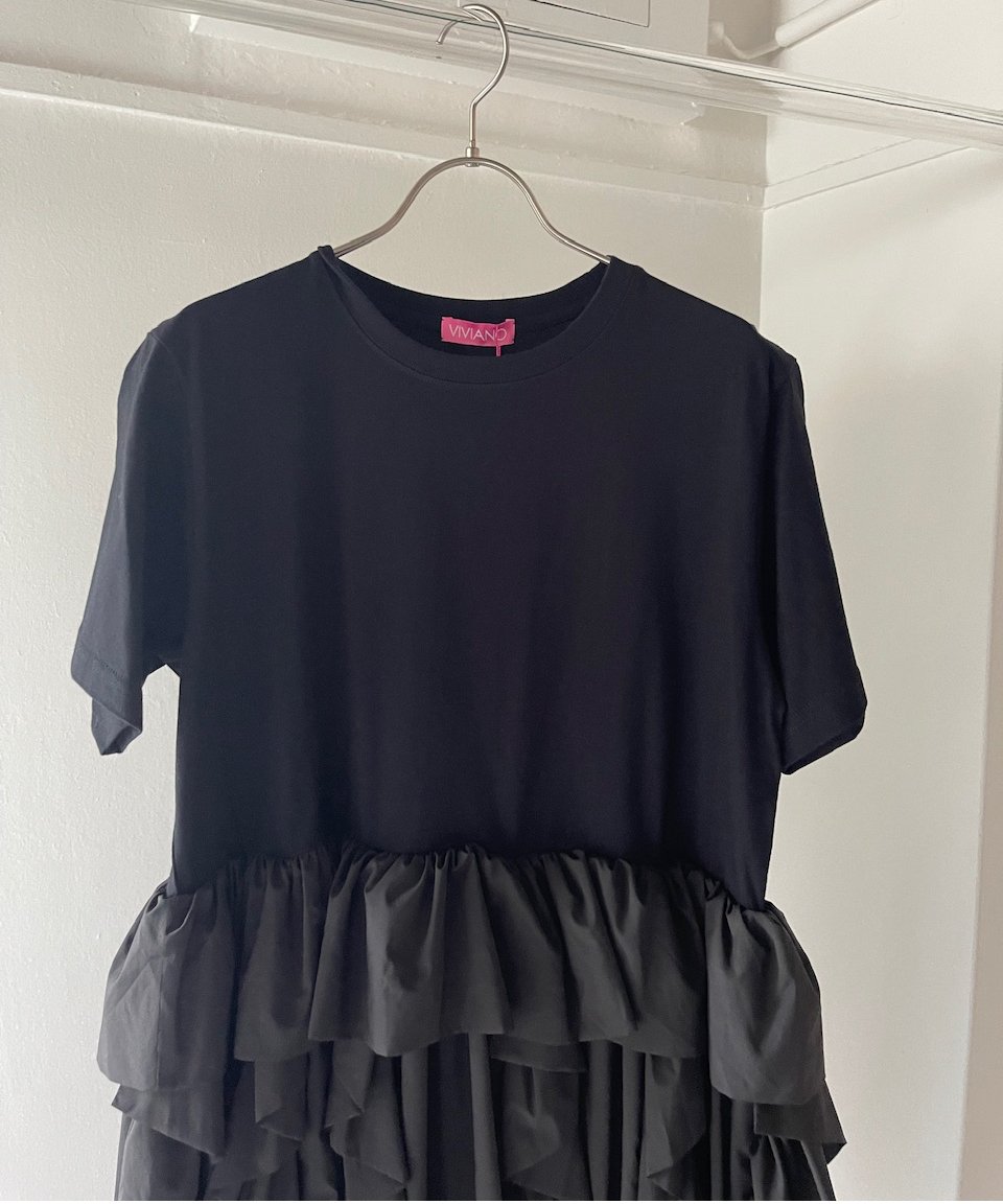 VIVIANO / Ruffle T-shirt | JURK