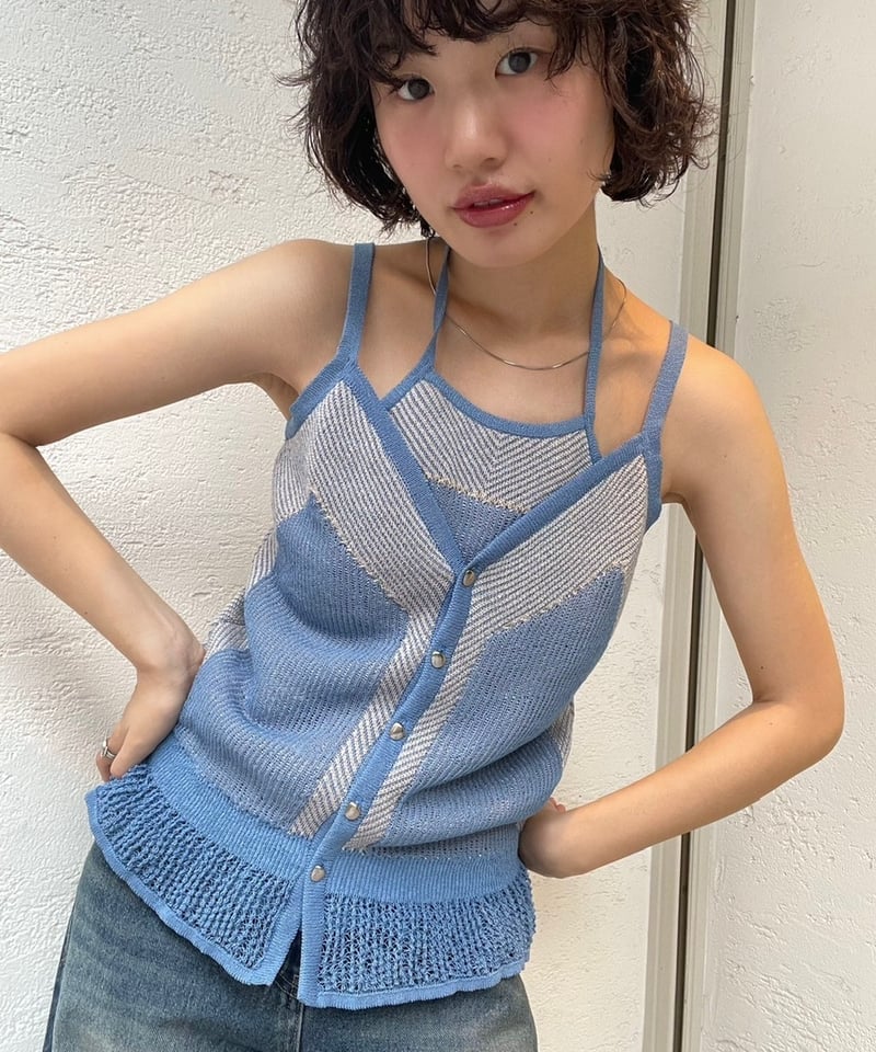 MURRAL / Pigment knit camisole top | JURK MURRAL / Pigment knit camisole top | JURK