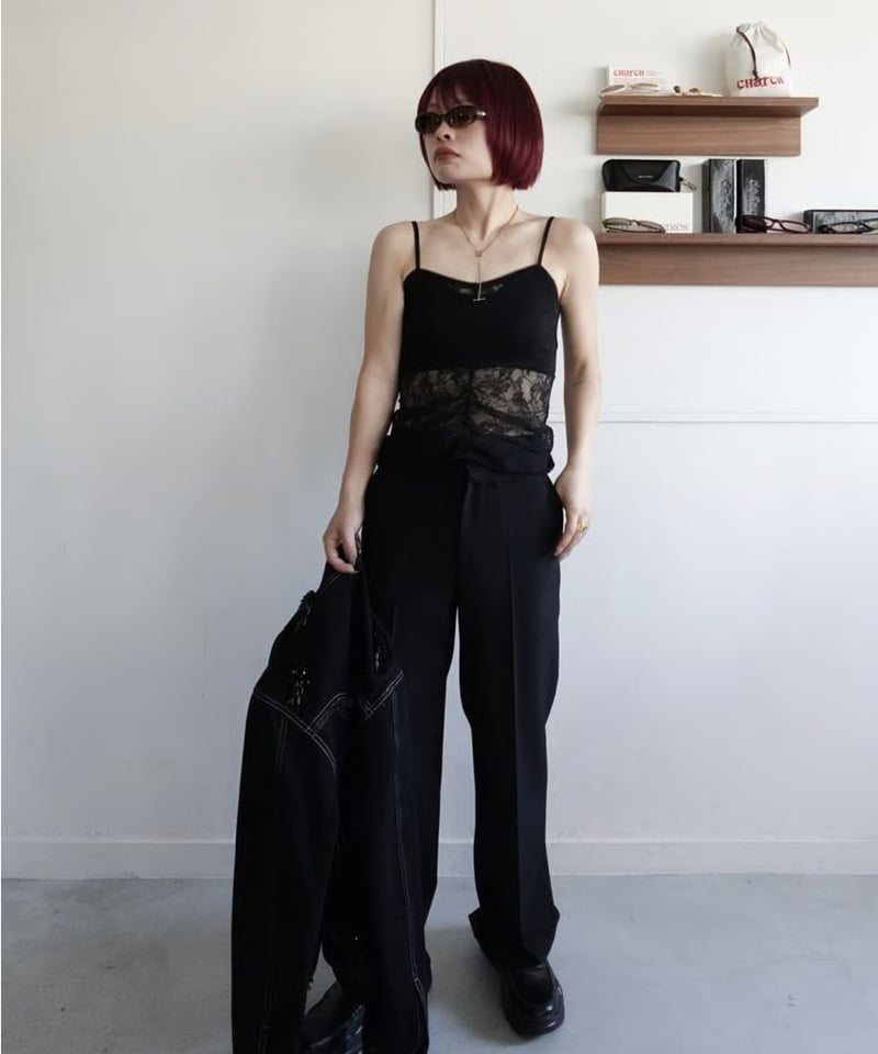 AKIKOAOKI / Layerd lace camisole | JURK