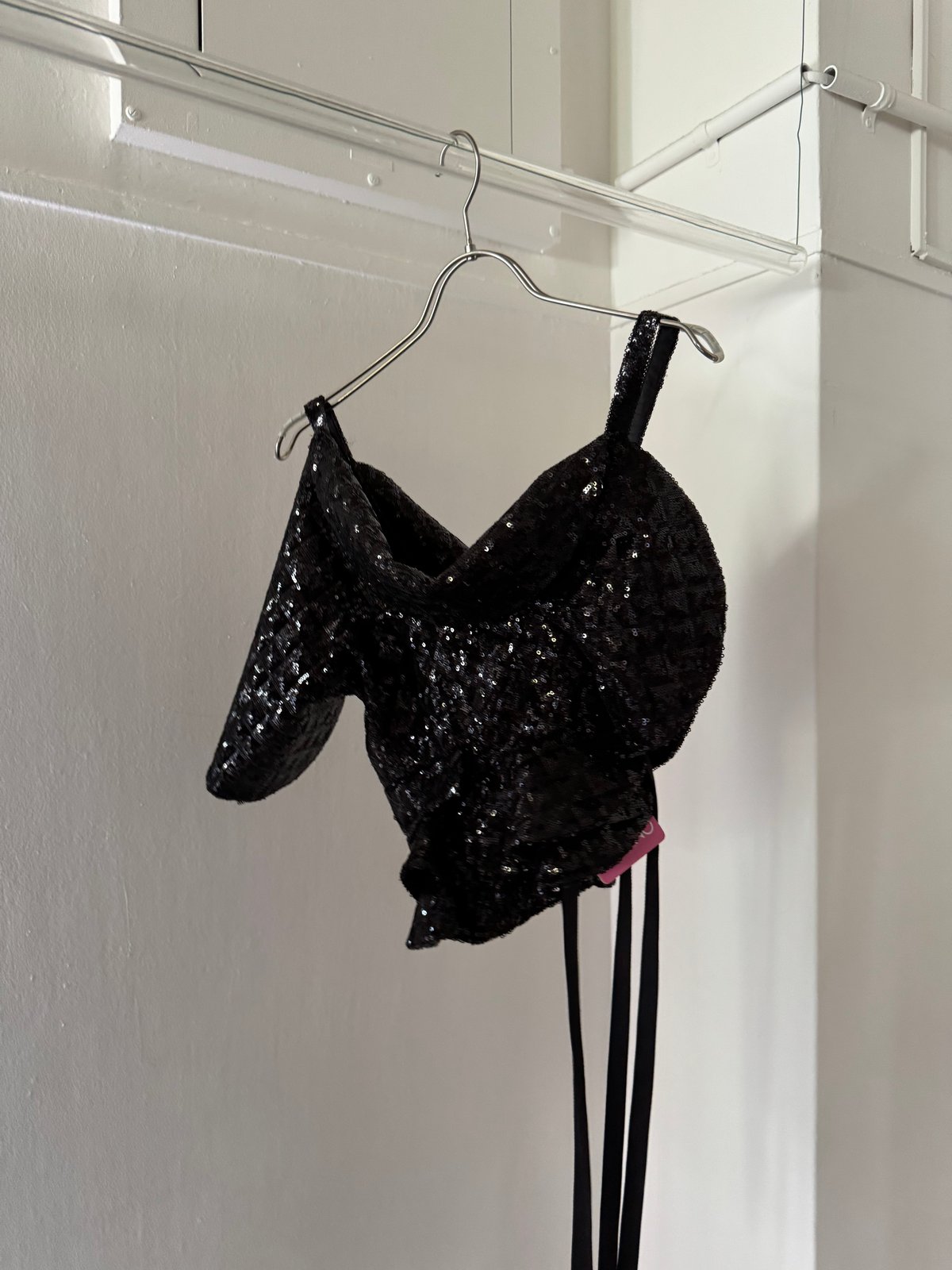 VIVIANO /B01-S Ruffle Sequin Bustier | JURK