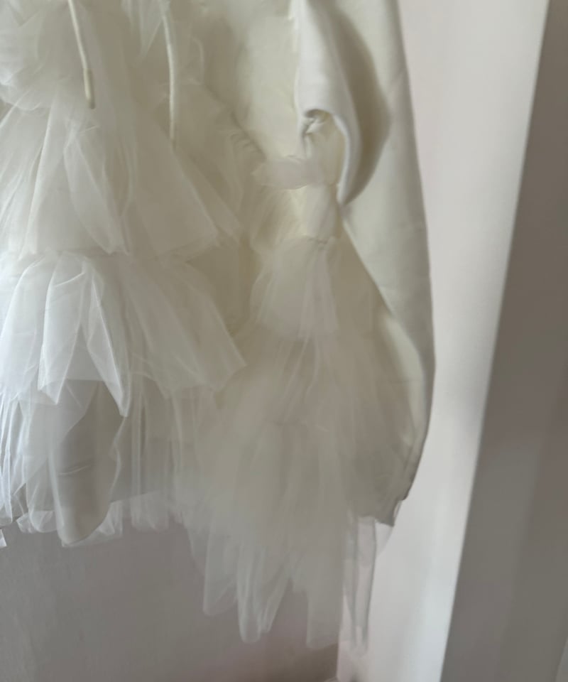 VIVIANO / CS05 Gathered Tulle Hoodie | JURK