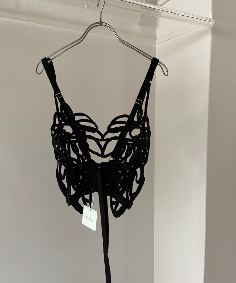 【完売品】MUKASA Embroidery camisole Embroidery Metalic Camisole(FREE SILVER): MUKASA: WOMENS