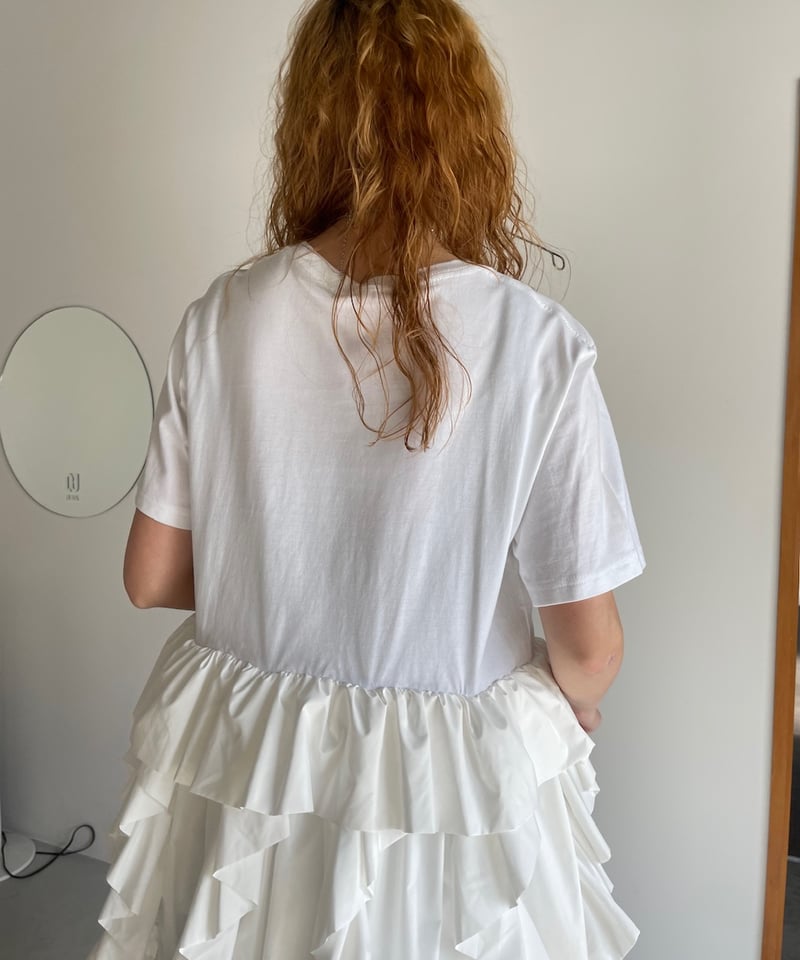 VIVIANO / Ruffle T-shirt | JURK