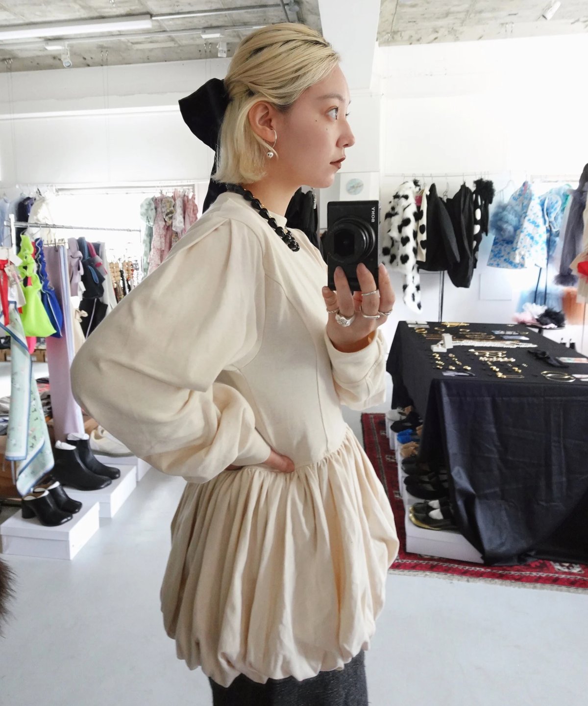 littlesuzie トップス Little$uzie】 2024 Fall&Winter Collection 🆕 Organic Shrink Lace