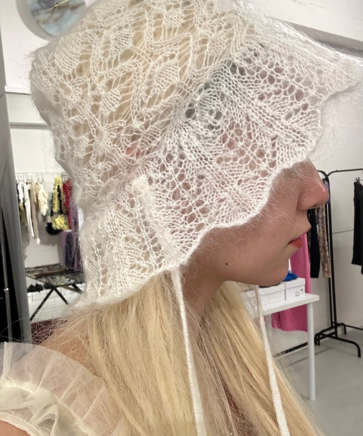 FUME=TANAKA / knit lace hat | JURK FUME=TANAKA / knit lace hat | JURK