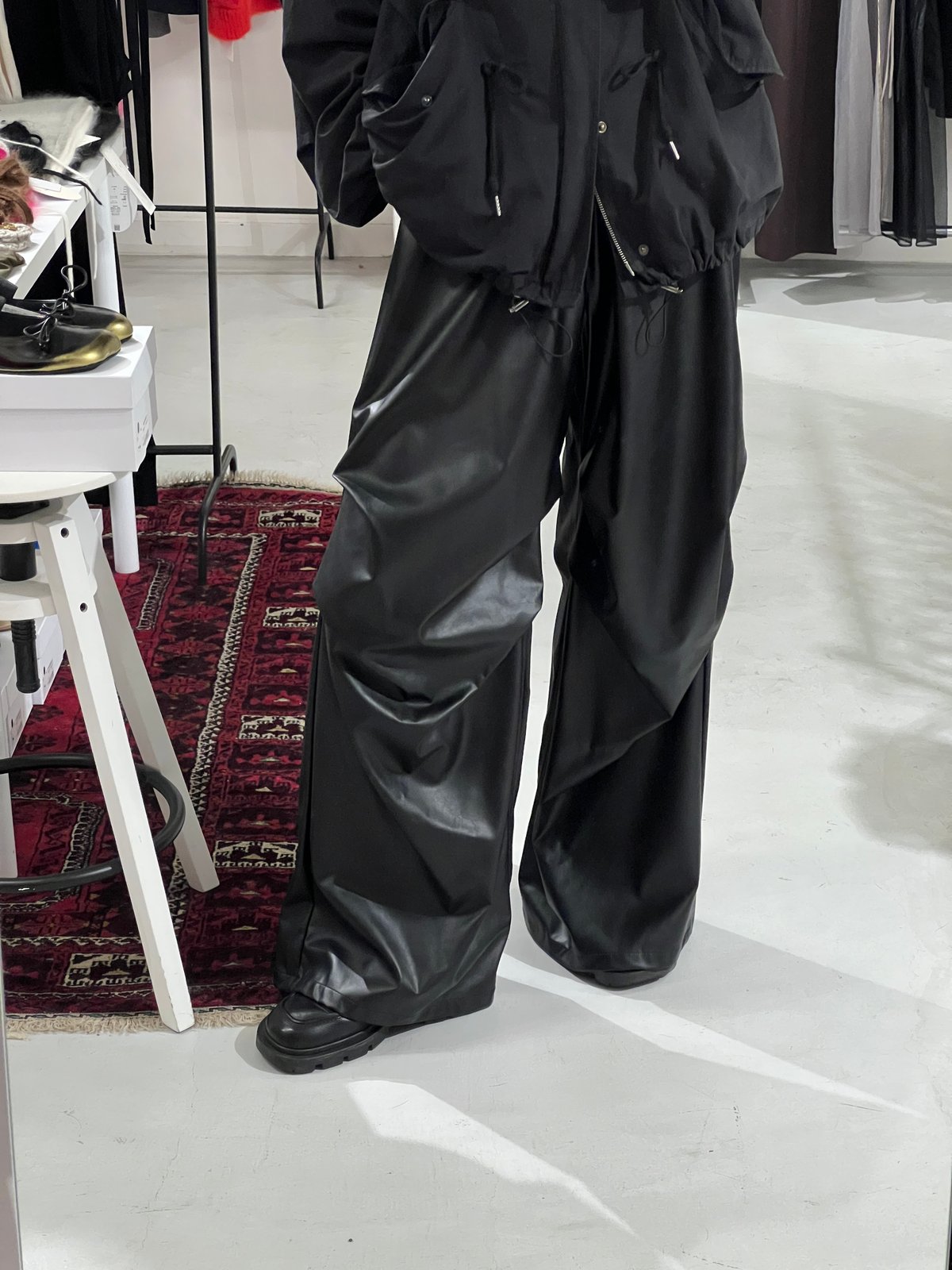 MM6 / Leather Wide Pants | JURK