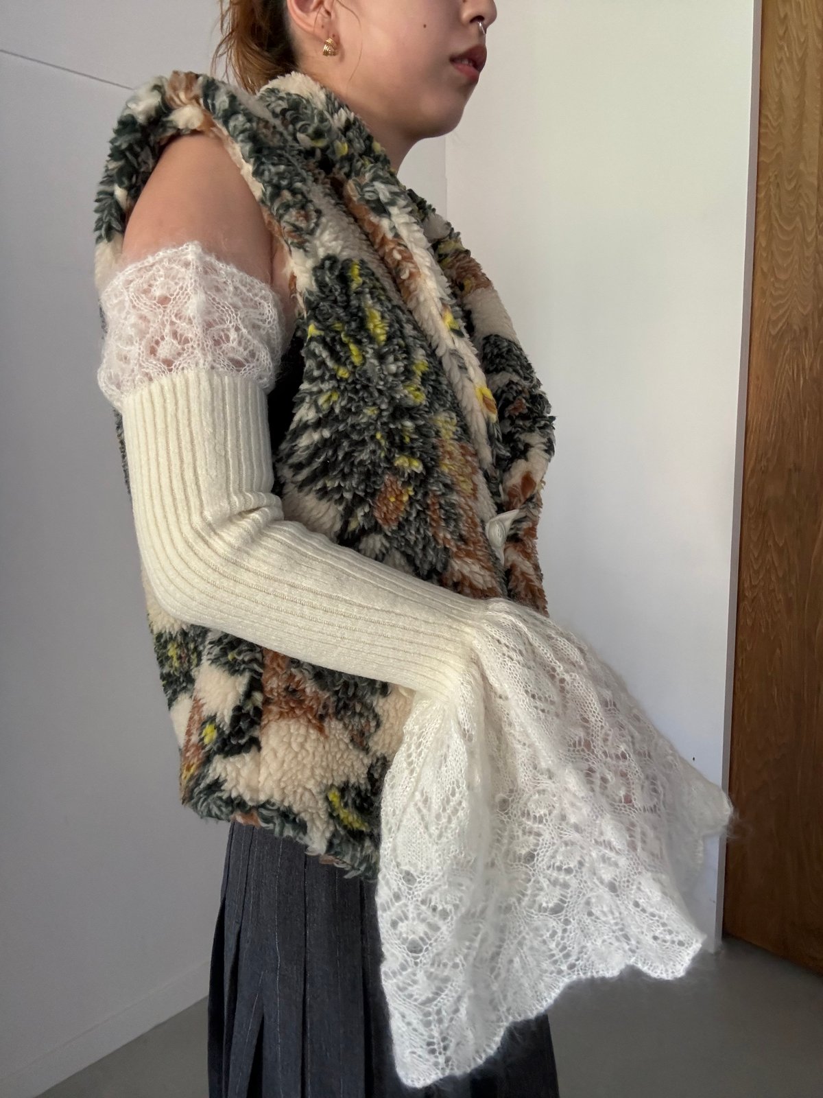 FUMIE TANAKA 24aw / knit roop warmer