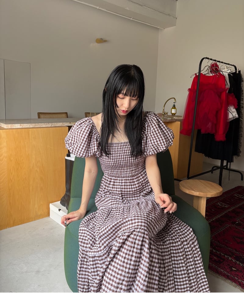 sister jane / Pollen Gingham Midi Dress | JURK