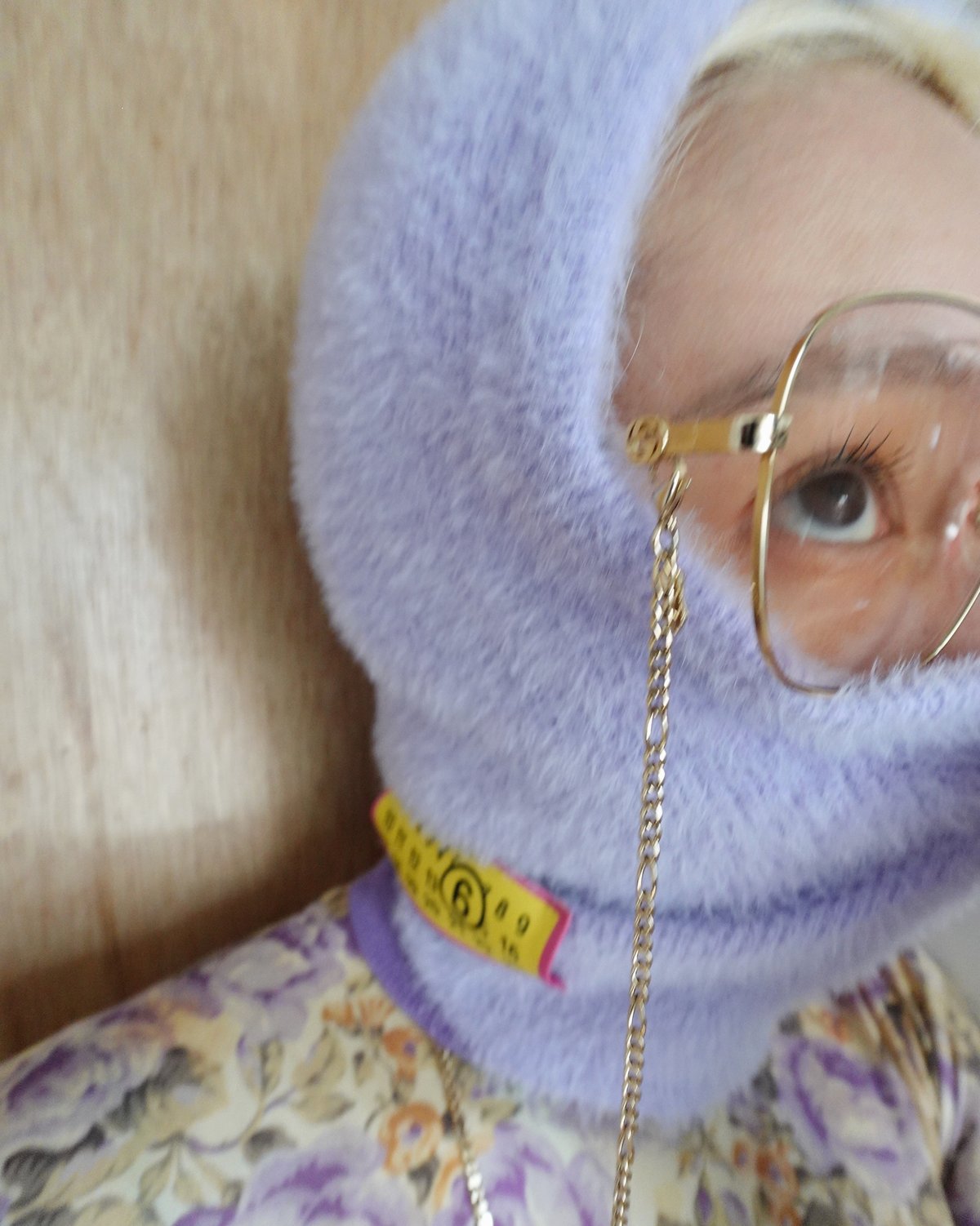 【関税込み】MM6 Maison Margiela ベージュ バラクラバ MM6 / shaggy knit balaclava | JURK