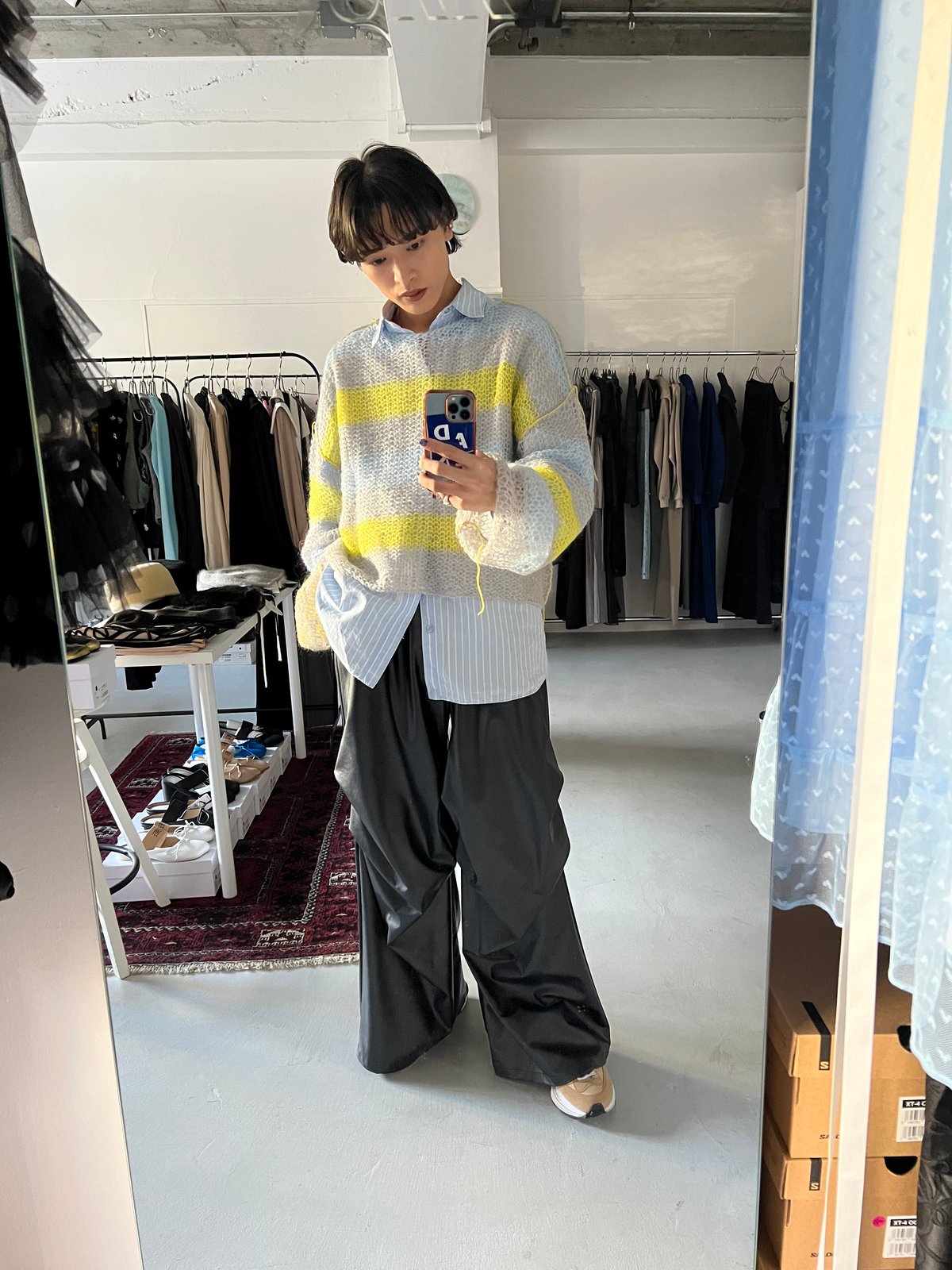 MM6 / Leather Wide Pants | JURK